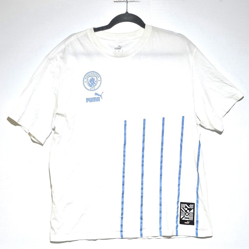 Manchester City Football / Soccer Club Puma Men's White T-Shirt XL